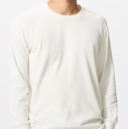 UNIQLO UNIQLO (極暖) HEATTECH Cotton Crew Neck Men's T-Shirt/9