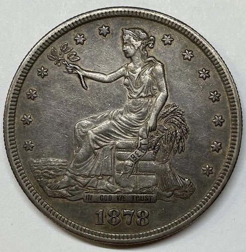 1878-S Trade Dollar SILVER $1 XF+/AU Key TOUGH COIN