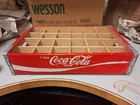 Vintage 1970s Wooden Coca Cola Crate With 24 Slots