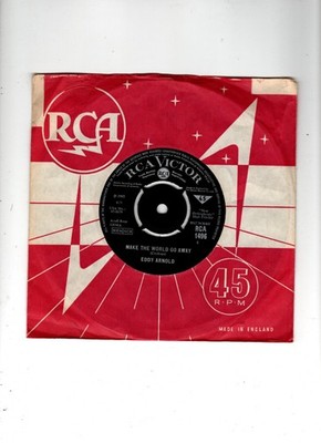 EDDY ARNOLD - MAKE THE WORLD GO AWAY /THE EASY WAY. UK 1965 ORIG 7'' & CO/SL. EX+
