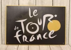 Tour de France Tin Sign Metal Flag Logo Vintage Look Bike Shop Race Cycling