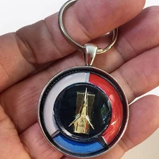 Vintage Plymouth Fury Fender Emblem Badge 1.2" Diameter Keychain