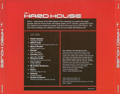 Various – Full-On Hard House Various This Is Hard House 3xCD, Comp, Mixed 2001 Hard House