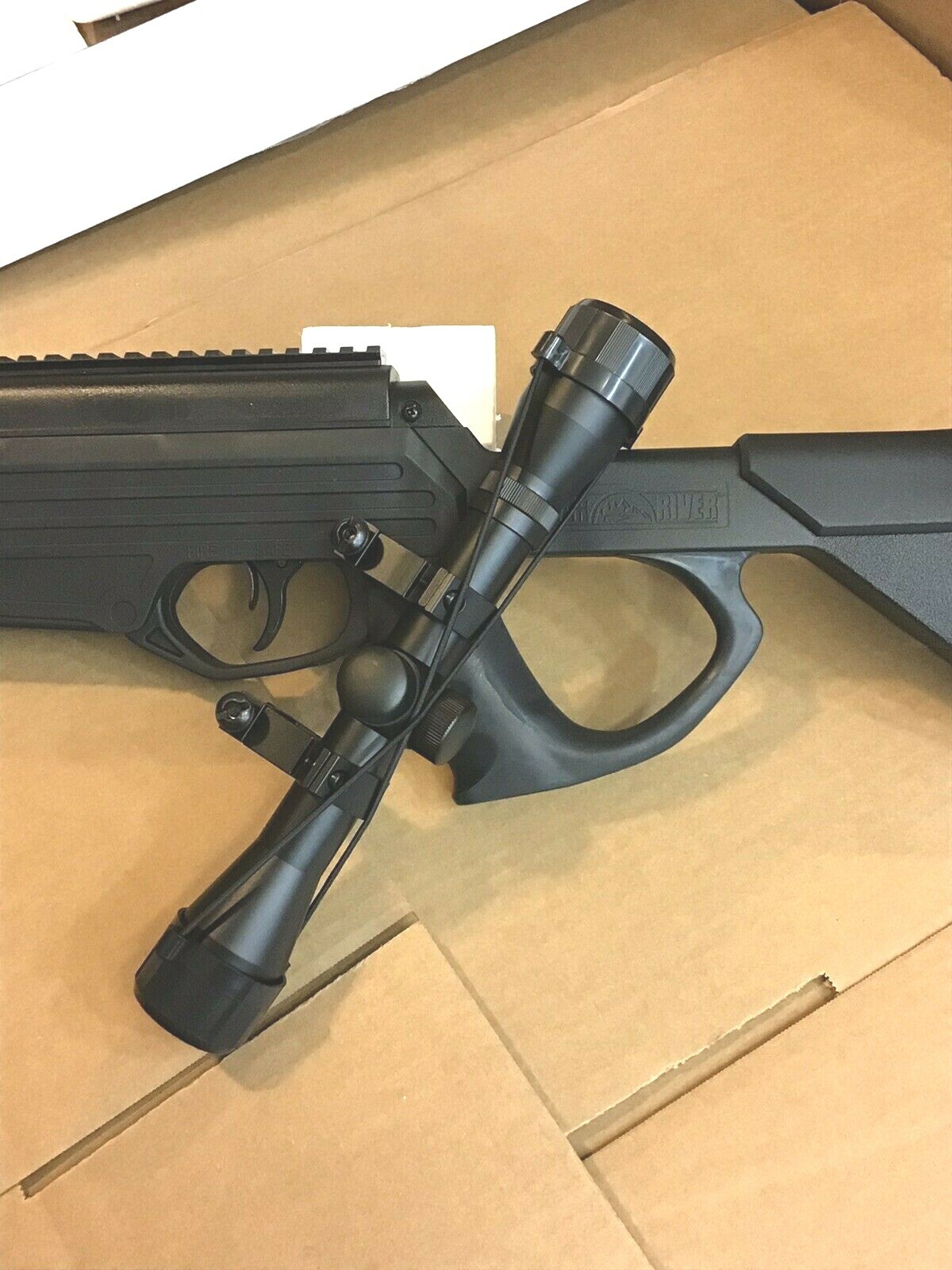 Bear River .177 Caliber TPR 1300 Pellet Air Gun 4x32 Scope 1350 FPS