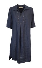 ETiCi abito donna blu chiaro art A1/3502 100% lino MADE IN ITALY