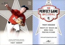 TRENT HODGDON 2020 LEAF PERFECT GAME NATIONAL SHOWCASE ROOKIE CARD #284