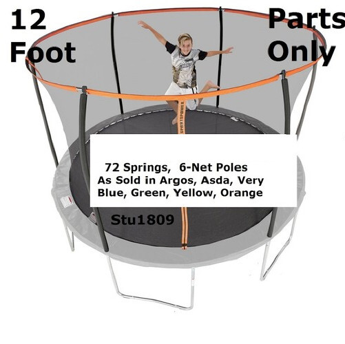 New Spare Parts FOR Argos, ASDA 12 Ft Trampolines (6-pole model