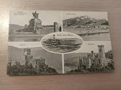 Postcard Rhine greeting from the Rhine Coblenz Ehrenbreitstein ungel_35