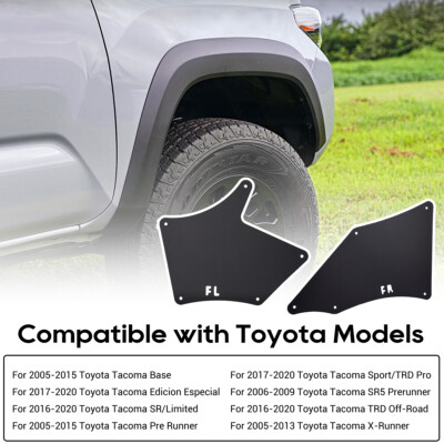 4 Pcs Truck Mud Flaps Splash Guards fit for Toyota Tacoma 2024-25 4 Pcs Truck Mud Flaps Splash Guards fit for Toyota Tacoma 2024-25