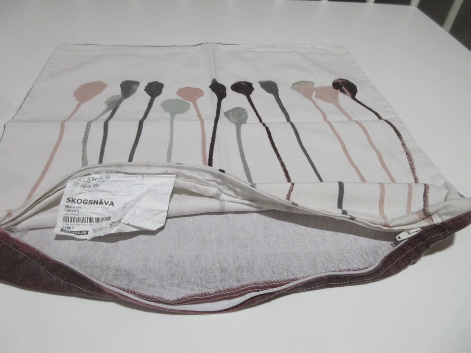 3 IKEA MIX & MATCH Floral Rayas Algodón Decoración Almohada Funda Falsa COLORES TIERRA Foto 2 de 4