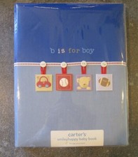 Carter  s Boys Smileyhappy B is for Boy Baby Record Book Album 18-7872 76 pgs NW