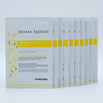 MEDI PEEL Derma Maison Toning Active Facial Mask 23ml x 10pcs Moisture K-Beauty