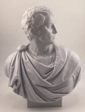 MICHELANGELO RENAISSANCE SCULPTURE BRUTUS 7.9 INCH/200 MM, MUSEUM REPRODUCTION