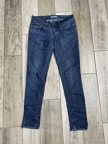 YMI Wanna Betta Butt Skinny Super Stretch Jeans Womens Sz 3 / 4 Long Blue 29X29