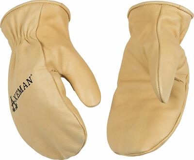 Kinco 1930-L Men's Axeman Grain Cowhide Leather Chopper Mitten, Large