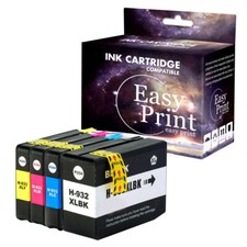 4PK 932XL Ink Cartridge replace for HP 933XL Officejet 6100 6600 6700 7512 7612
