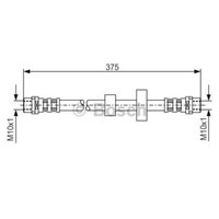 Bosch Bremsschlauch Bremsleitung Vorne FüR VW Transporter IV Bus 1 987 476 698