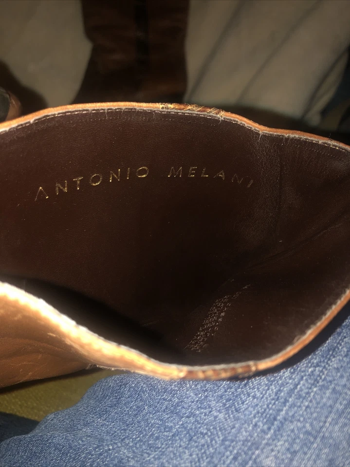 Botas Antonio Melani CASSIDY ROSS Talla 6M Calce Guante Floral Cuero Tooled Foto 3 de 4