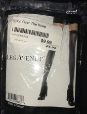 women's NEW one size 90 to 160 pounds SEXY HALLOWEEN NYLON OVER THE KNEE TIGHTS