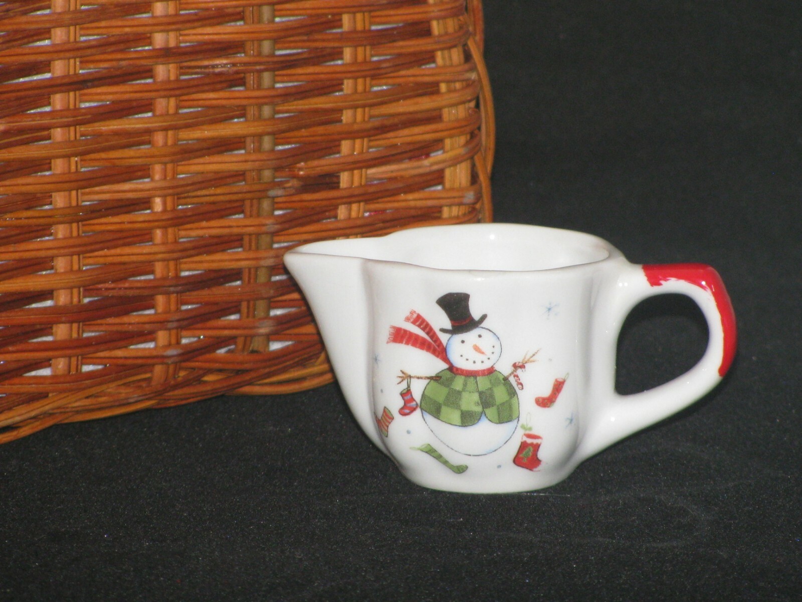 Delton REPLACEMENT CREAMER for Children's Porcelain Tea Set SNOWMAN eBay