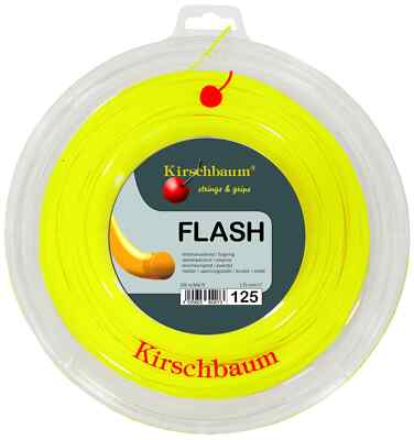 Kirschbaum Tennissaite FLASH   (200m Rolle) 1,25 mm Fb. gelb / yello :NEU :2026: