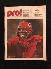 1975 Dec 5 Pro! NFL Program Len Dawson Kansas City Chiefs