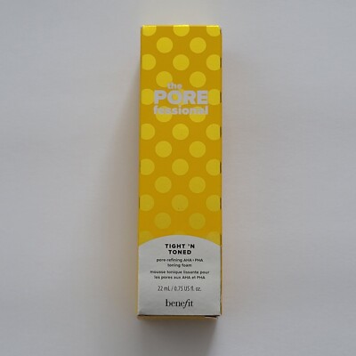 BENEFIT COSMETICS Tight 'N Toned Pore Refining AHA + PHA Toning Foam Travel 22ML