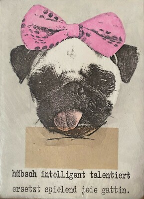 Jan M. Petersen - hübscher Mops - 2021, Kunst Objekt lustig/Humor (12)