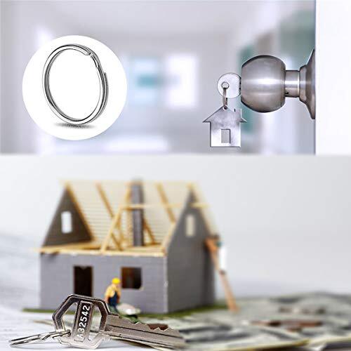 100Pcs 15mm Small Split Key Rings DIY Craft Metal Keychain Connector ...