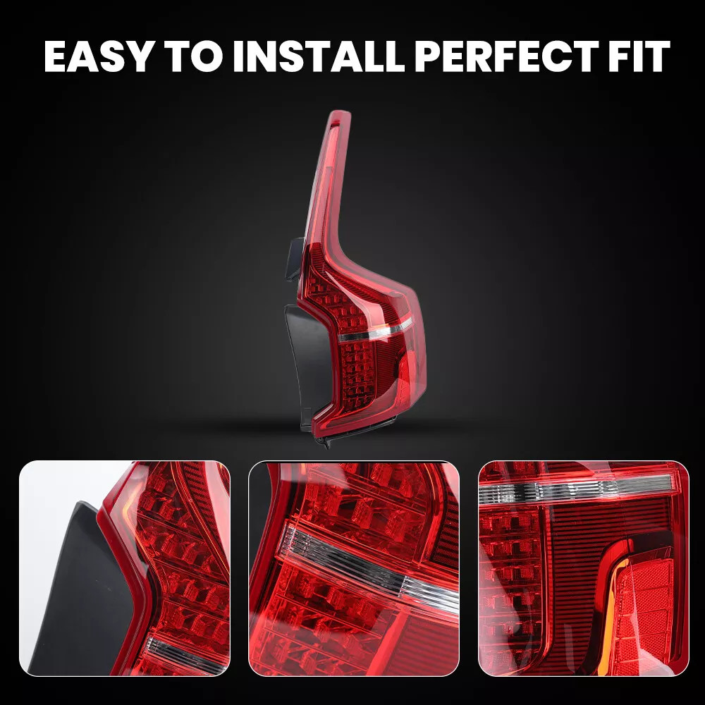 For 2016-2024 Volvo XC90 LED Tail Light Assembly Rear Outer Passenger Right