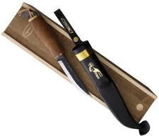 Marttiini Moose Fixed Knife 4.38" 80CrV2 Steel Blade Curly Birch Handle 546012W