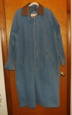Vntg. Blue Creek Jeans Women s Lined Denim Jean Ranch Barn Jacket Coat Sz M.