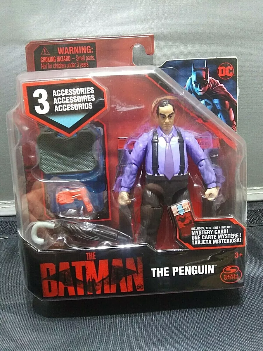2022 The Batman Movie The Penguin Action Figure 3 Accessories Mystery Card New