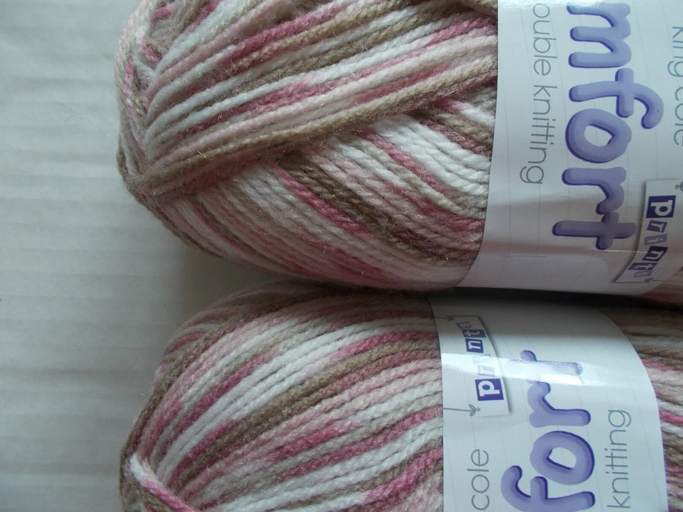 King Cole Prints Comfort DK yarn, Delight, lot of 2 (340 yds ea) - Image 2 of 2