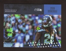 Seattle Seahawks--Shaquill Griffin--2019 Pocket Schedule--KKBC