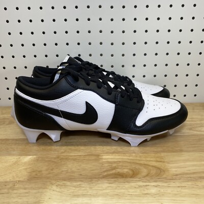 Nike Jordan 1 Low TD Football Cleats Panda FJ6245-100 Sizes 7-14