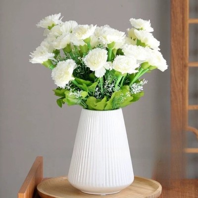 Für Heimdekoration Kunstblumen 10 Kopf Seide Nelke Blumenstrauß Set