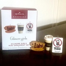 Hallmark Keepsake 2025 Mini Gilmore Girls Ornament Set of 3 NIB