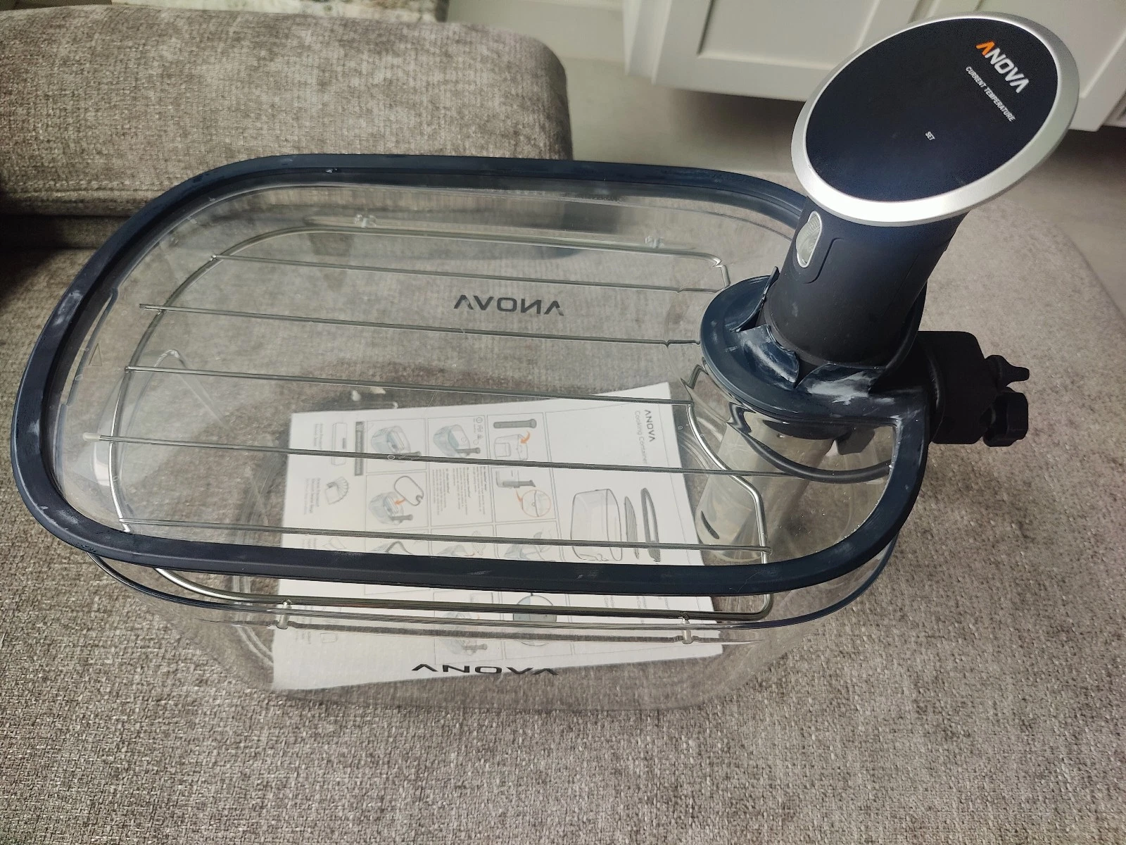 Anova Sous Vide Kit AN400 Precision Cooker Nano + 12L Container Lid Rack
Opens in a new window or ta