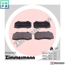 BRAKE PAD SET DISC BRAKE 25528.150.1 FOR VAUXHALL CORSA/Mk/IV/VAN CORSAVAN 1.0L