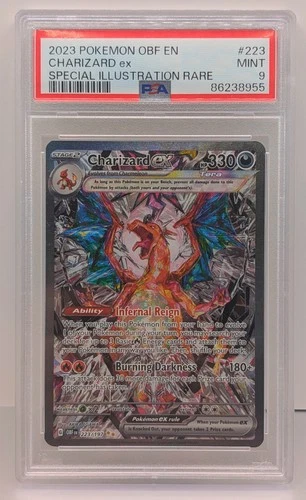 Charizard EX Pokemon Obsidian Flames 223/197 SIR Full Art PSA 9 AKIRA EGAWA