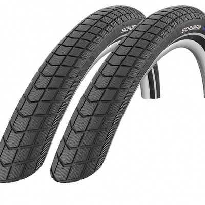 2 Stück Schwalbe Big Ben 27.5x2.00 Standard Reifen Schwarz Autoventil Schlauch