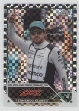 2023 Chrome Formula 1 F1 Drivers Checker Flag X-Fractor Fernando Alonso #34 0c6