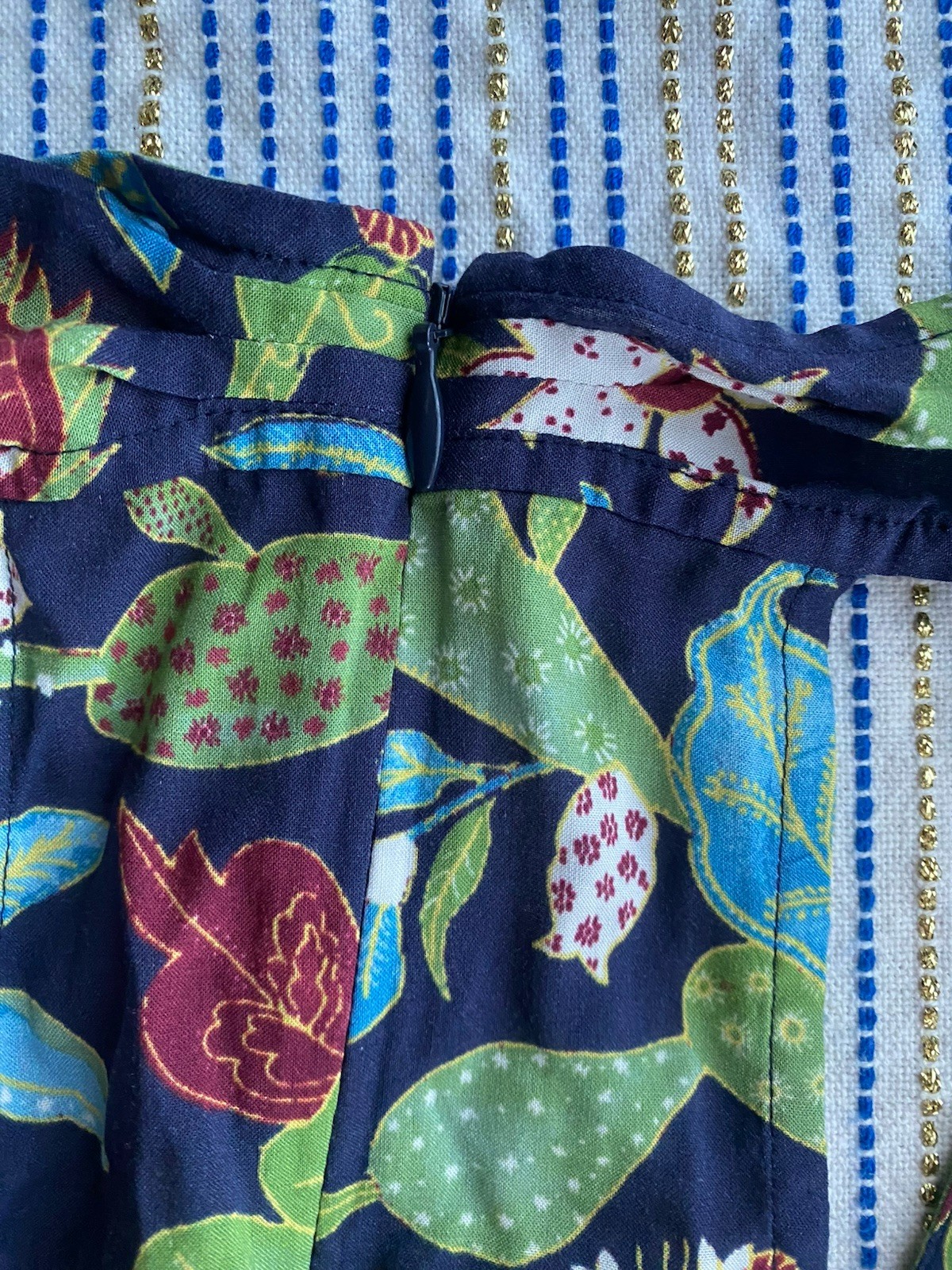 Tory Burch  Wisteria Wrap Romper Womens Swim Cover Up Blue Green Sleeveles Sz XS thumbnail 8