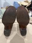 Brown Nocona Boots With Green Quilted Shafts Size 11.5D — photo 3