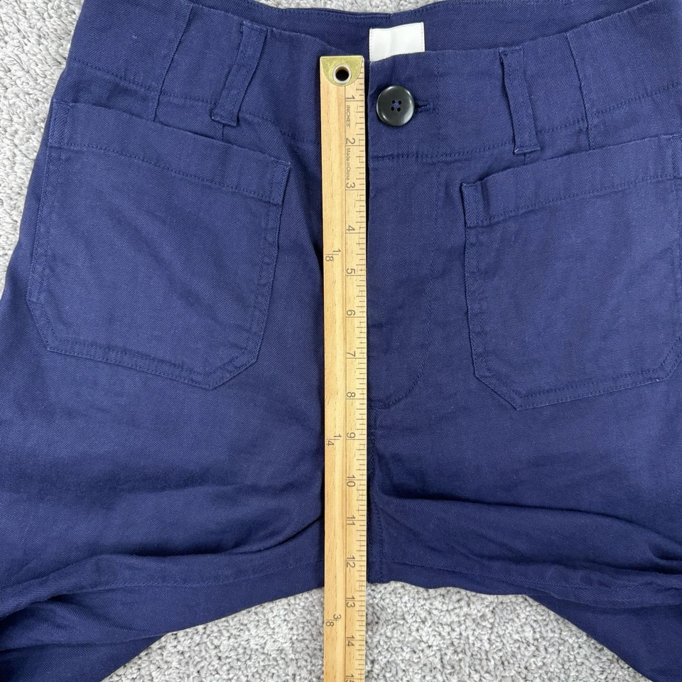 Maeve Anthropologie Colette Pants Women’s 28P Blue Linen Blend Wide Leg Boho - Image 4 of 4