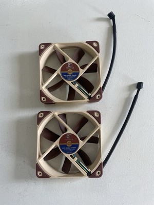 Lot of 2 NOCTUA COMPUTER FANS NF-S12A PWM