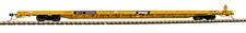 Atlas HO Scale ACF 89' F89-J Flatcar/Triple Hitches TTX/RTTX Yellow  601263