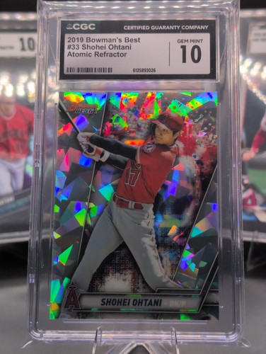 2019 Bowman’s Best #33 Shohei Ohtani Atomic Refractor CGC Gem Mint 10