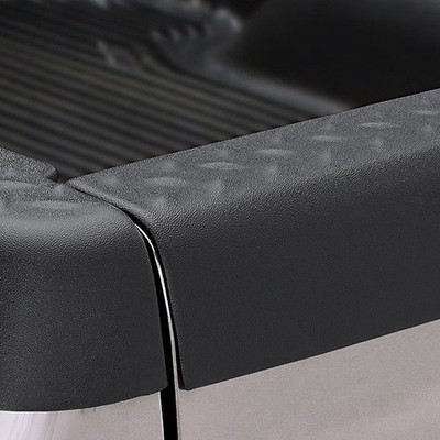 Bushwacker Diamondback Blk Diamond Plate Tailgate Cap for Silverado Sierra 1500